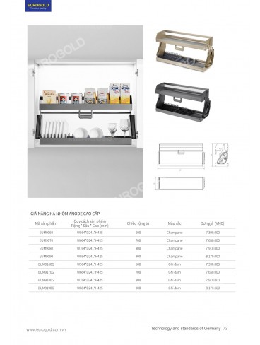 CATALOGUE PHỤ KIỆN BẾP EUROGOLD 2026