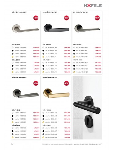 CATALOGUE THIẾT BỊ BẾP HAFELE 2026