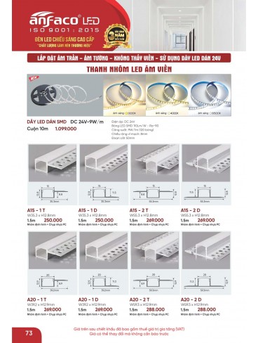 CATALOGUE ĐÈN ANFACO THÁNG 05.2026