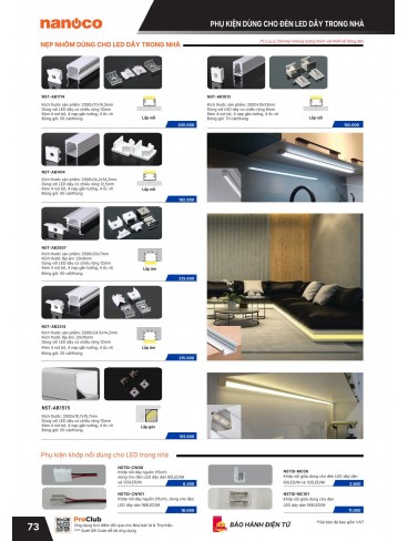 CATALOGUE THIẾT BỊ ĐIỆN PANASONIC & NANOCO T01.2026