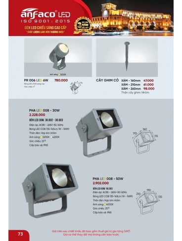 CATALOGUE ĐÈN ANFACO THÁNG 09.2025