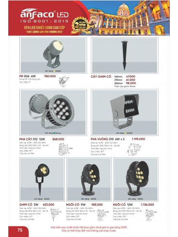 CATALOGUE ĐÈN ANFACO THÁNG 02.2026