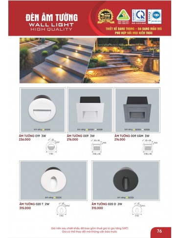 CATALOGUE ĐÈN ANFACO THÁNG 02.2026