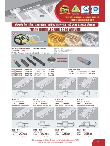 CATALOGUE ĐÈN ANFACO THÁNG 05.2026
