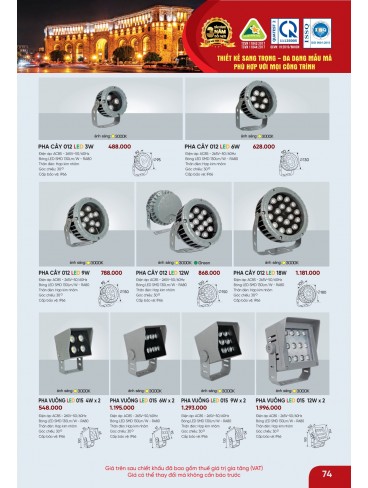 CATALOGUE ĐÈN ANFACO THÁNG 09.2025