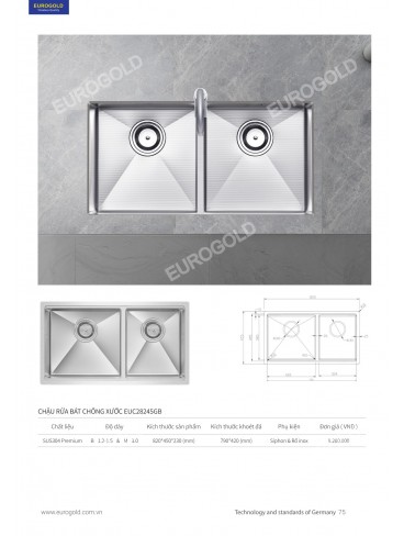 CATALOGUE THIẾT BỊ BẾP EUROGOLD 2026