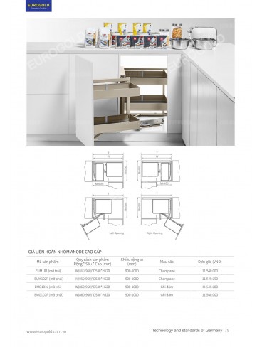 CATALOGUE PHỤ KIỆN BẾP EUROGOLD 2026