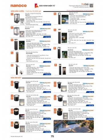 CATALOGUE THIẾT BỊ ĐIỆN PANASONIC & NANOCO T10.2026