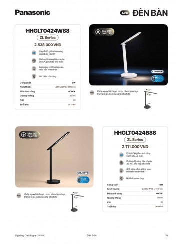 CATALOGUE ĐÈN PANASONIC THÁNG 06 - 2026