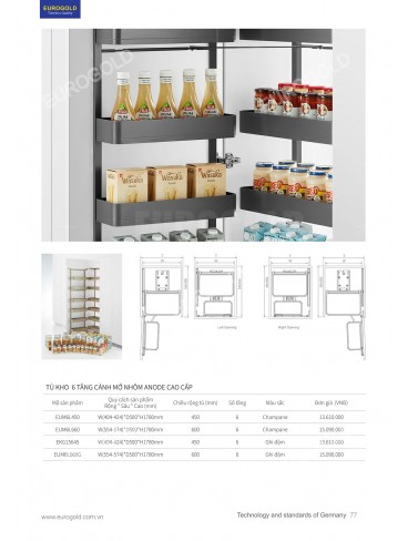 CATALOGUE PHỤ KIỆN BẾP EUROGOLD 2026