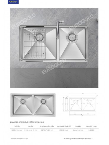 CATALOGUE THIẾT BỊ BẾP EUROGOLD 2026