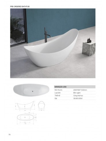 CATALOGUE BỒN TẮM MOWOEN 2026