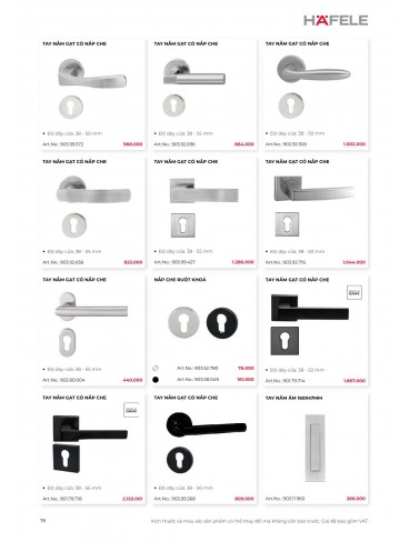 CATALOGUE THIẾT BỊ BẾP HAFELE 2026