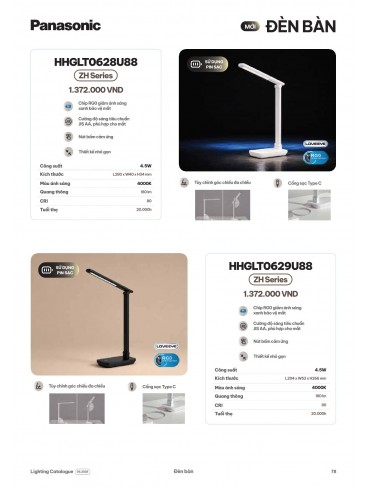CATALOGUE ĐÈN PANASONIC THÁNG 06 - 2026