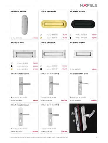 CATALOGUE THIẾT BỊ BẾP HAFELE 2026