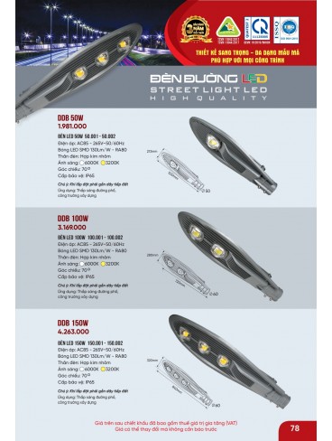 CATALOGUE ĐÈN ANFACO THÁNG 09.2025