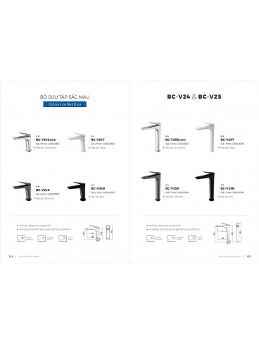 CATALOGUE BỒN RỬA CHÉN BOSSCO