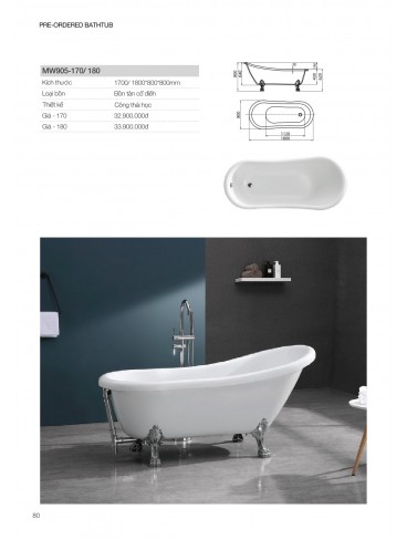 CATALOGUE BỒN TẮM MOWOEN 2026