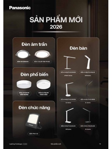 CATALOGUE ĐÈN PANASONIC THÁNG 06 - 2026