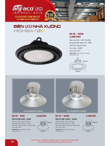 CATALOGUE ĐÈN ANFACO THÁNG 09.2025