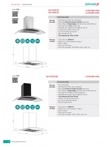 CATALOGUE THIẾT BỊ THIẾT BỊ BẾP GRANDX 2026