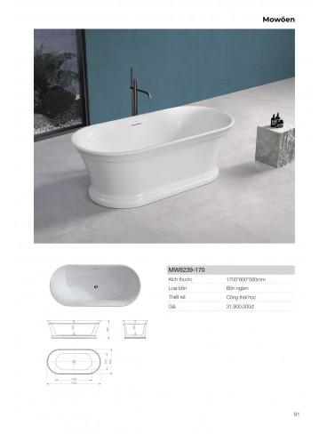 CATALOGUE BỒN TẮM MOWOEN 2026