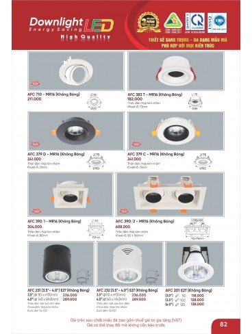 CATALOGUE ĐÈN ANFACO THÁNG 02.2026
