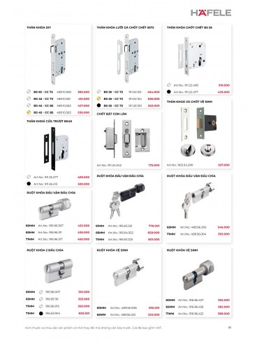 CATALOGUE THIẾT BỊ BẾP HAFELE 2026