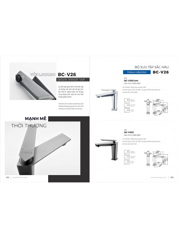 CATALOGUE BỒN RỬA CHÉN BOSSCO