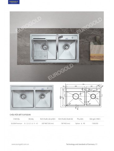 CATALOGUE THIẾT BỊ BẾP EUROGOLD 2026