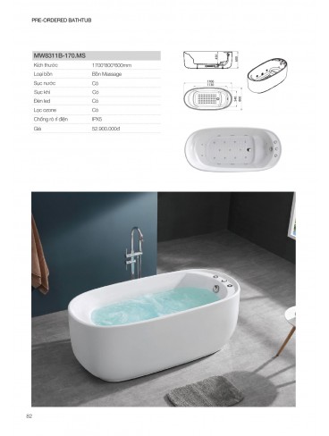 CATALOGUE BỒN TẮM MOWOEN 2026