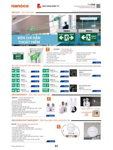 CATALOGUE THIẾT BỊ ĐIỆN PANASONIC & NANOCO T10.2026