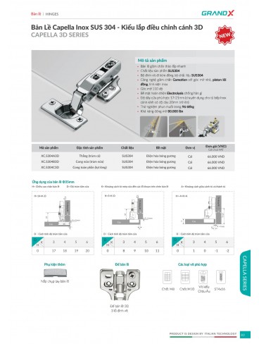 CATALOGUE THIẾT BỊ PHỤ KIỆN BẾP GRANDX 2026
