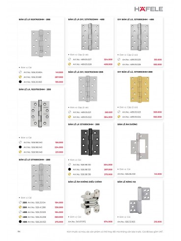 CATALOGUE THIẾT BỊ BẾP HAFELE 2026