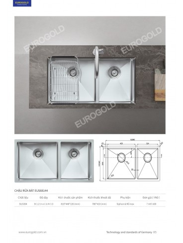 CATALOGUE THIẾT BỊ BẾP EUROGOLD 2026
