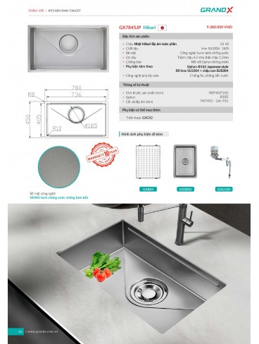 CATALOGUE THIẾT BỊ THIẾT BỊ BẾP GRANDX 2026