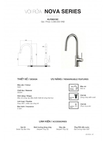 CATALOGUE CHẬU RỬA CHÉN KLUGER 2026