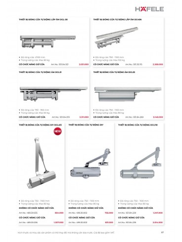 CATALOGUE THIẾT BỊ BẾP HAFELE 2026