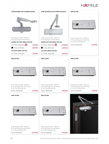 CATALOGUE THIẾT BỊ BẾP HAFELE 2026