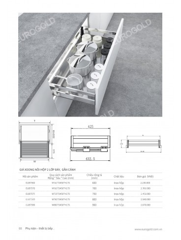 CATALOGUE PHỤ KIỆN BẾP EUROGOLD 2026