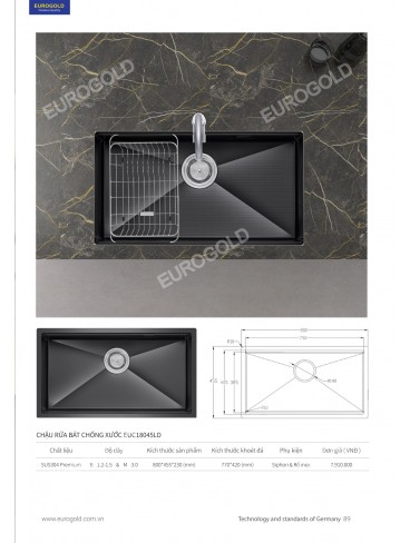 CATALOGUE THIẾT BỊ BẾP EUROGOLD 2026