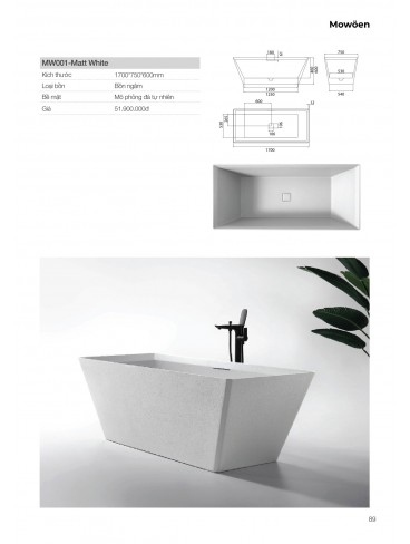 CATALOGUE BỒN TẮM MOWOEN 2026