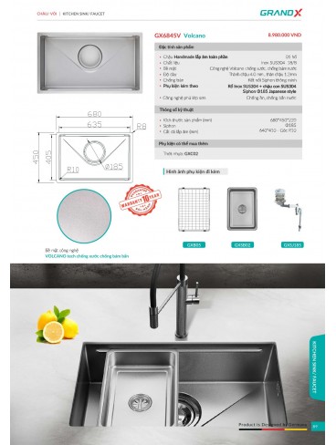 CATALOGUE THIẾT BỊ THIẾT BỊ BẾP GRANDX 2026