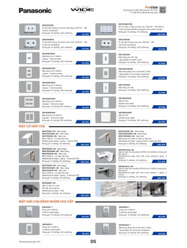 CATALOGUE THIẾT BỊ ĐIỆN PANASONIC & NANOCO T10.2026