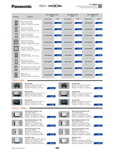 CATALOGUE THIẾT BỊ ĐIỆN PANASONIC & NANOCO T10.2026
