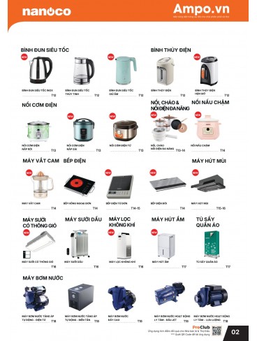 CATALOGUE THIẾT BỊ ĐIỆN PANASONIC & NANOCO T07.2026