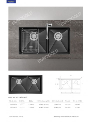 CATALOGUE THIẾT BỊ BẾP EUROGOLD 2026
