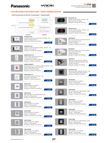CATALOGUE THIẾT BỊ ĐIỆN PANASONIC & NANOCO T10.2026