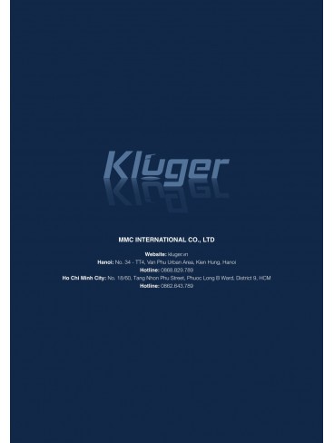 CATALOGUE CHẬU RỬA CHÉN KLUGER 2026