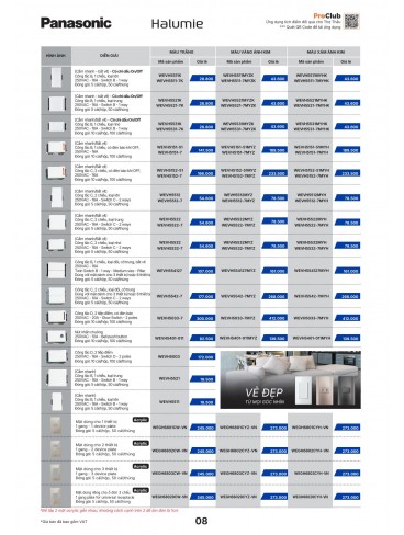 CATALOGUE THIẾT BỊ ĐIỆN PANASONIC & NANOCO T10.2026